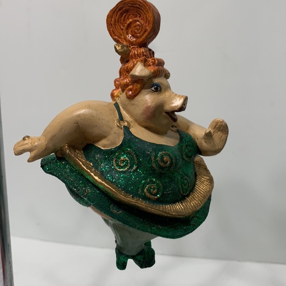 Dancing pig burlesque ornament RARE - Picture 1 of 16